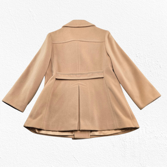 Vintage 60s Davis of Boston Tan Camel Wool Double Breasted Mod Coat Size Medium - Picture 16 of 16